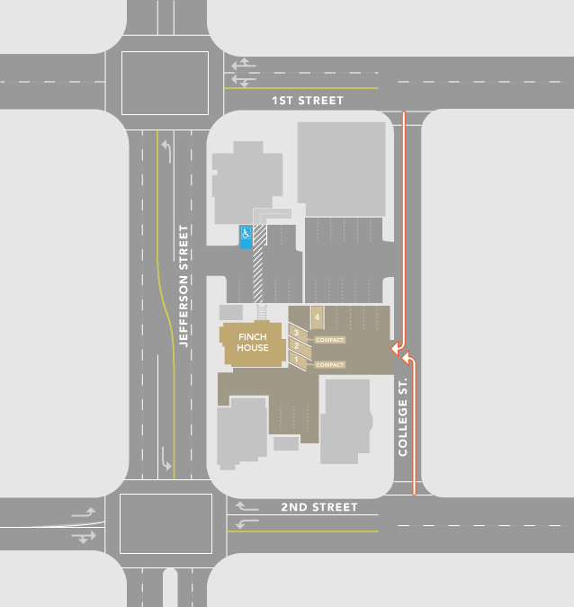 Finch Guest House Directions Map