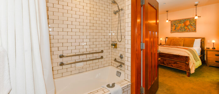 Room 3 Combination Shower and Tub with ADA Grab Bars